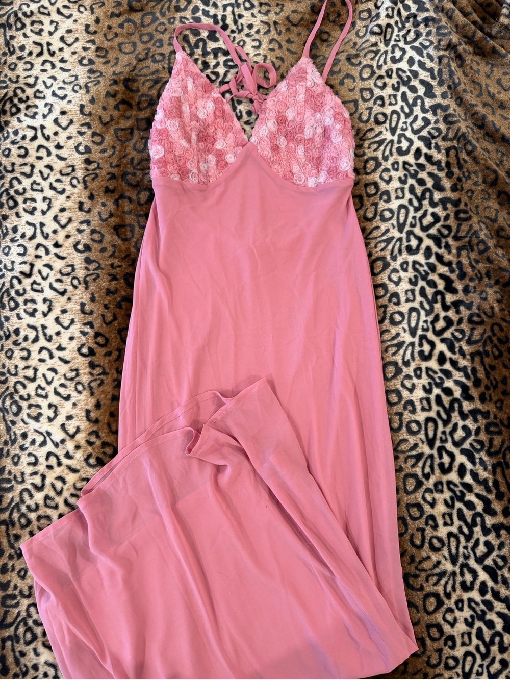 Target Rose Pink Lace-Trim Slip Chemise